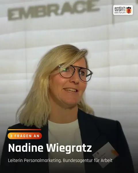 Vorschaubild: 3 Fragen an Nadine Wiegratz